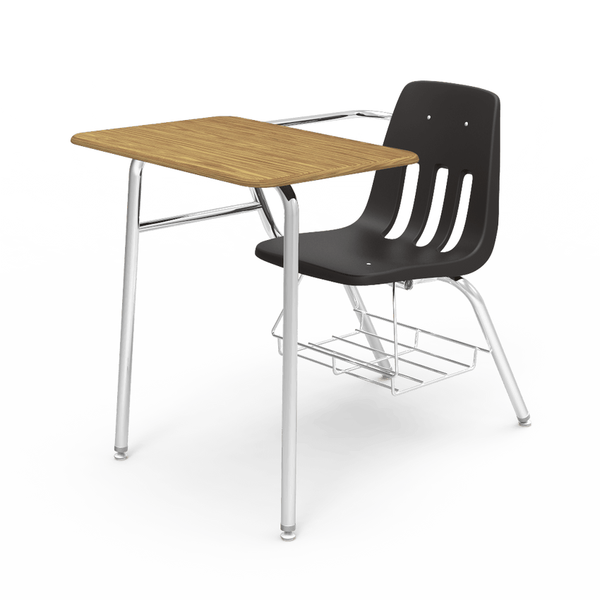 Virco 9400BRM Student Combo Desk with 18" Seat, 18" x 24" High-Pressure Hard Plastic Top, Bookrack for School and Classrooms - SchoolOutlet