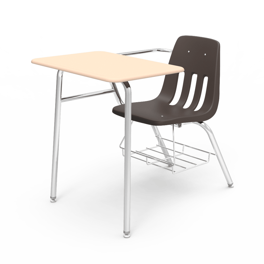 Virco 9400BRM Student Combo Desk with 18" Seat, 18" x 24" High-Pressure Hard Plastic Top, Bookrack for School and Classrooms - SchoolOutlet