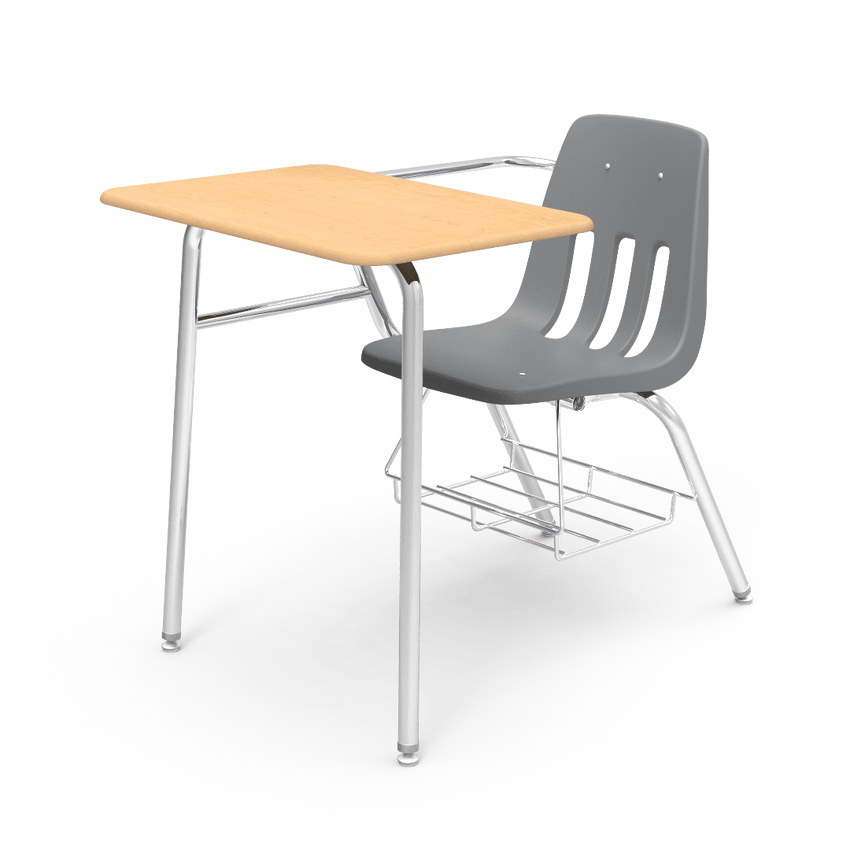 Virco 9400BRM Student Combo Desk with 18" Seat, 18" x 24" High-Pressure Hard Plastic Top, Bookrack for School and Classrooms - SchoolOutlet