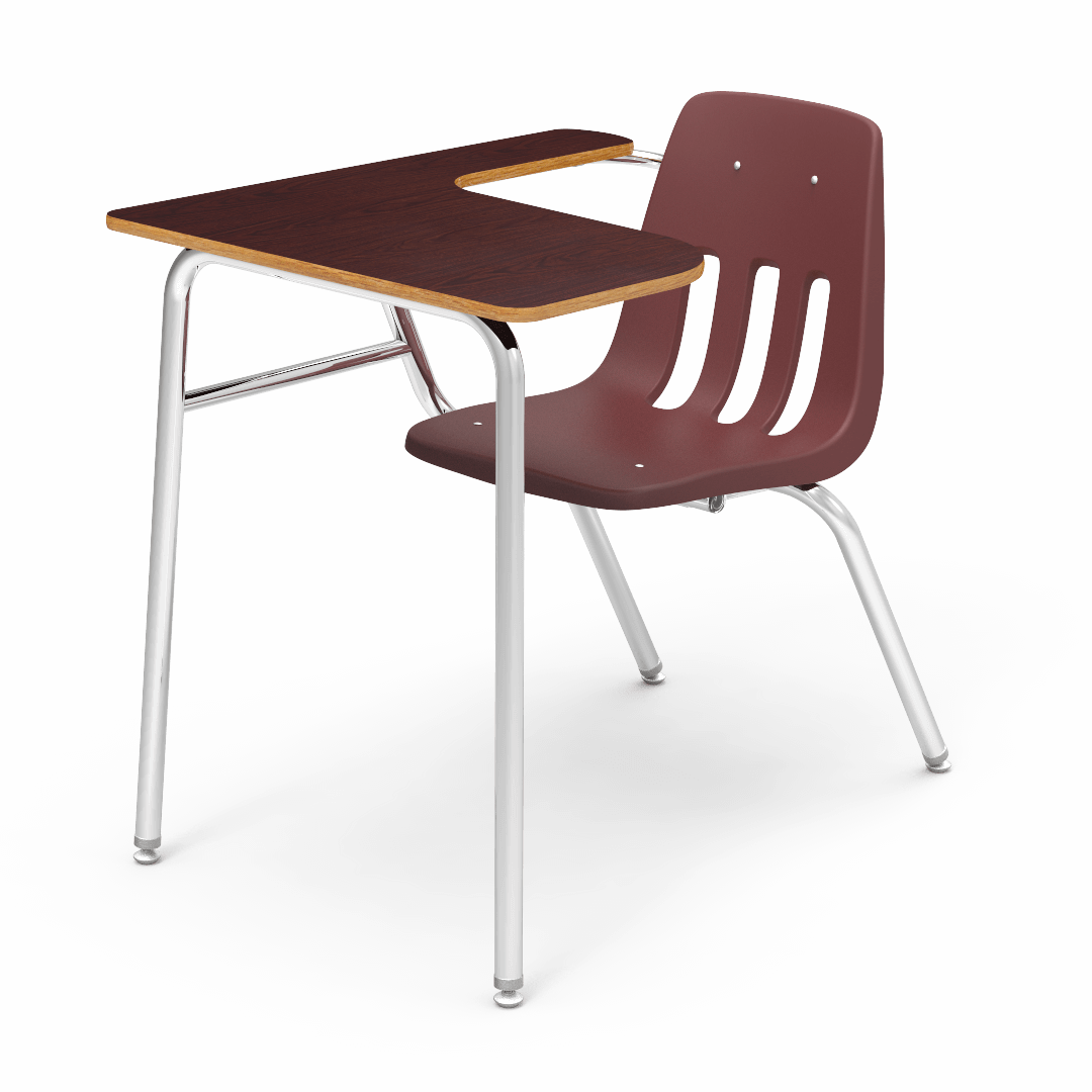 Virco 9400LANBR - Combo Desk with 18" Seat, Laminate Top with Arm support, No Bookrack (Virco 9400LANBR) - SchoolOutlet