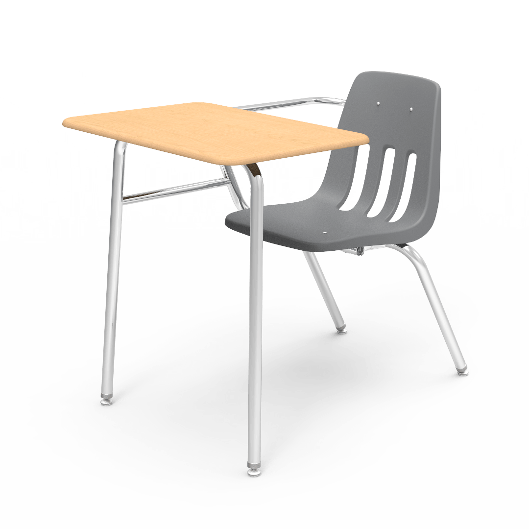 Virco 9400NBRM - Combo Desk with 18" Seat, 18" x 24" Hard Plastic Top, No Bookrack (Virco 9400NBRM) - SchoolOutlet