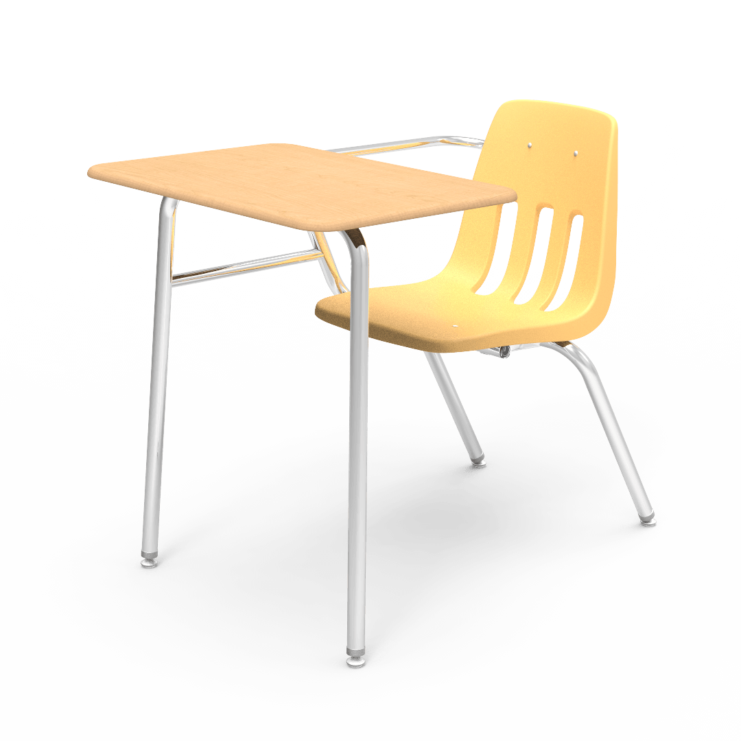Virco 9400NBRM - Combo Desk with 18" Seat, 18" x 24" Hard Plastic Top, No Bookrack (Virco 9400NBRM) - SchoolOutlet