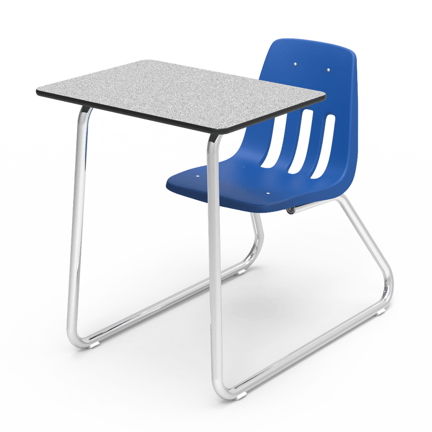 Virco 9640NBR - 9000 Series Sled-Based Combo Desk with Laminate Top and No Bookrack (Virco 9640NBR) - SchoolOutlet
