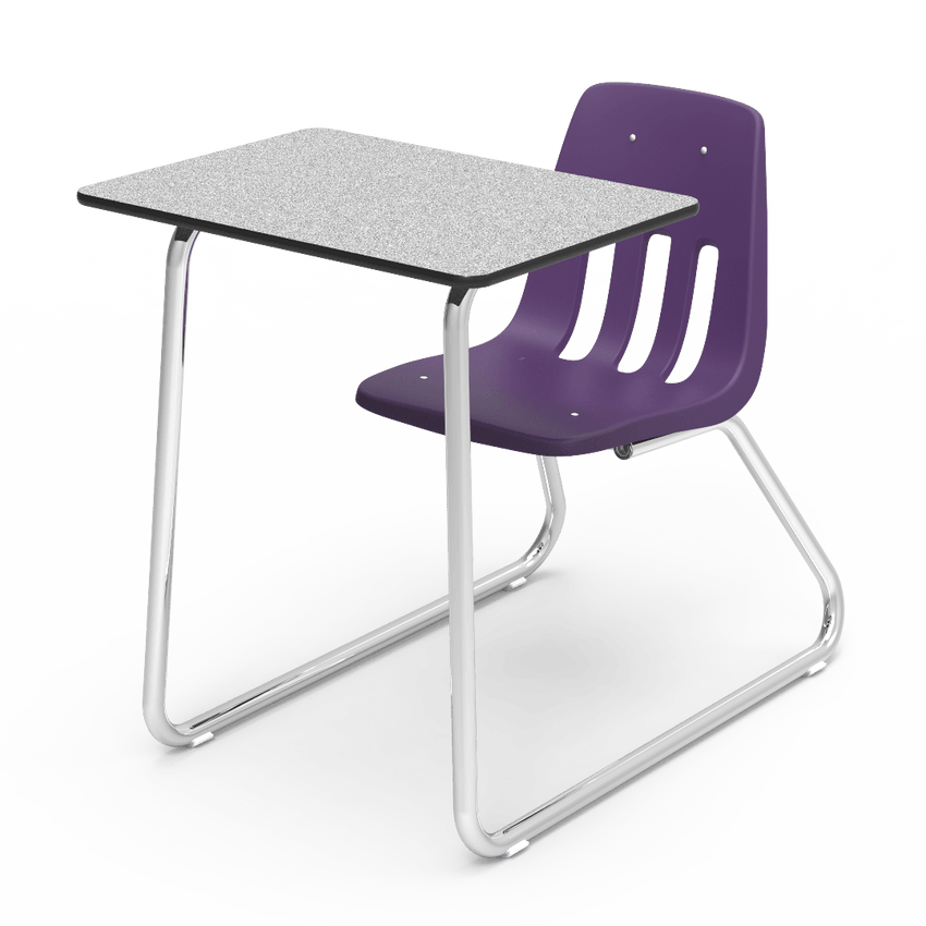 Virco 9640NBR - 9000 Series Sled-Based Combo Desk with Laminate Top and No Bookrack (Virco 9640NBR) - SchoolOutlet