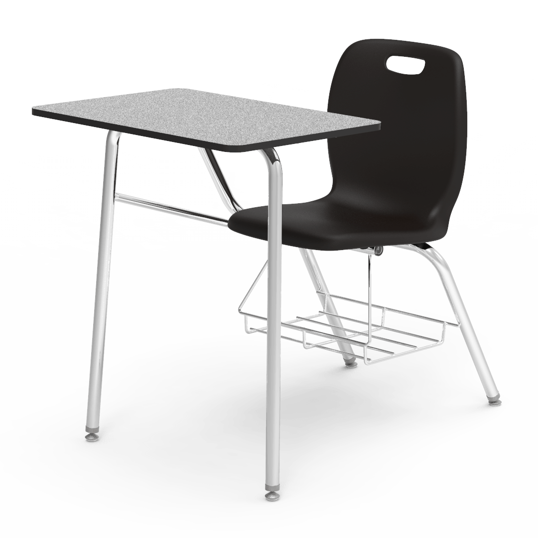 Virco N2 Series Combo School Desk - Laminate Top (Virco N240BR) - SchoolOutlet