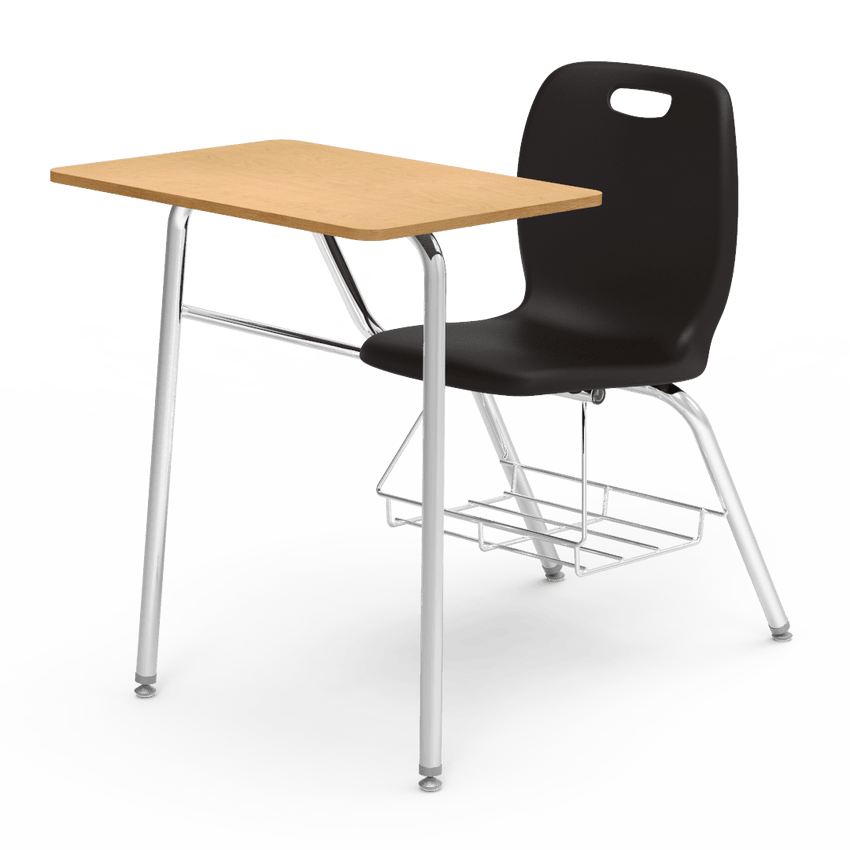 Virco N2 Series Combo School Desk - Laminate Top (Virco N240BR) - SchoolOutlet