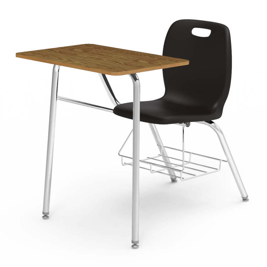 Virco N2 Series Combo School Desk - Laminate Top (Virco N240BR) - SchoolOutlet