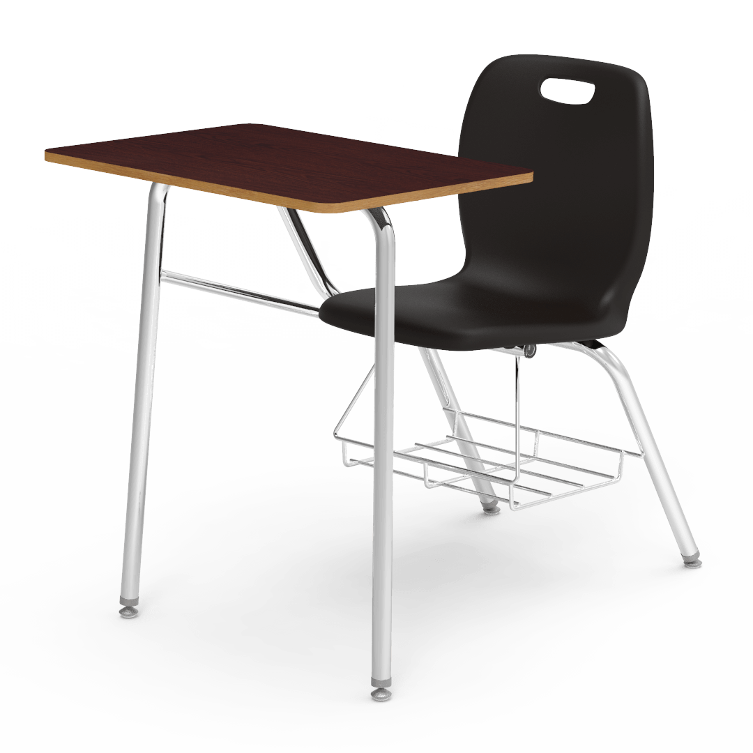 Virco N2 Series Combo School Desk - Laminate Top (Virco N240BR) - SchoolOutlet