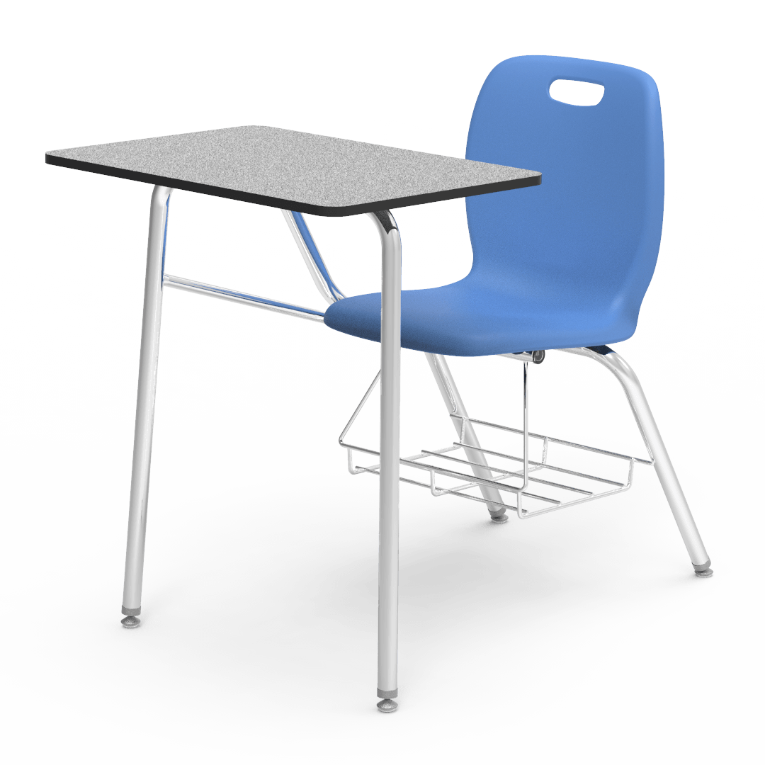 Virco N2 Series Combo School Desk - Laminate Top (Virco N240BR) - SchoolOutlet