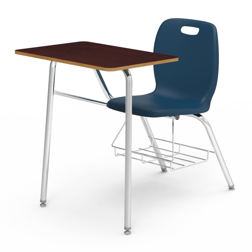 Virco N2 Series Combo School Desk - Laminate Top (Virco N240BR) - SchoolOutlet