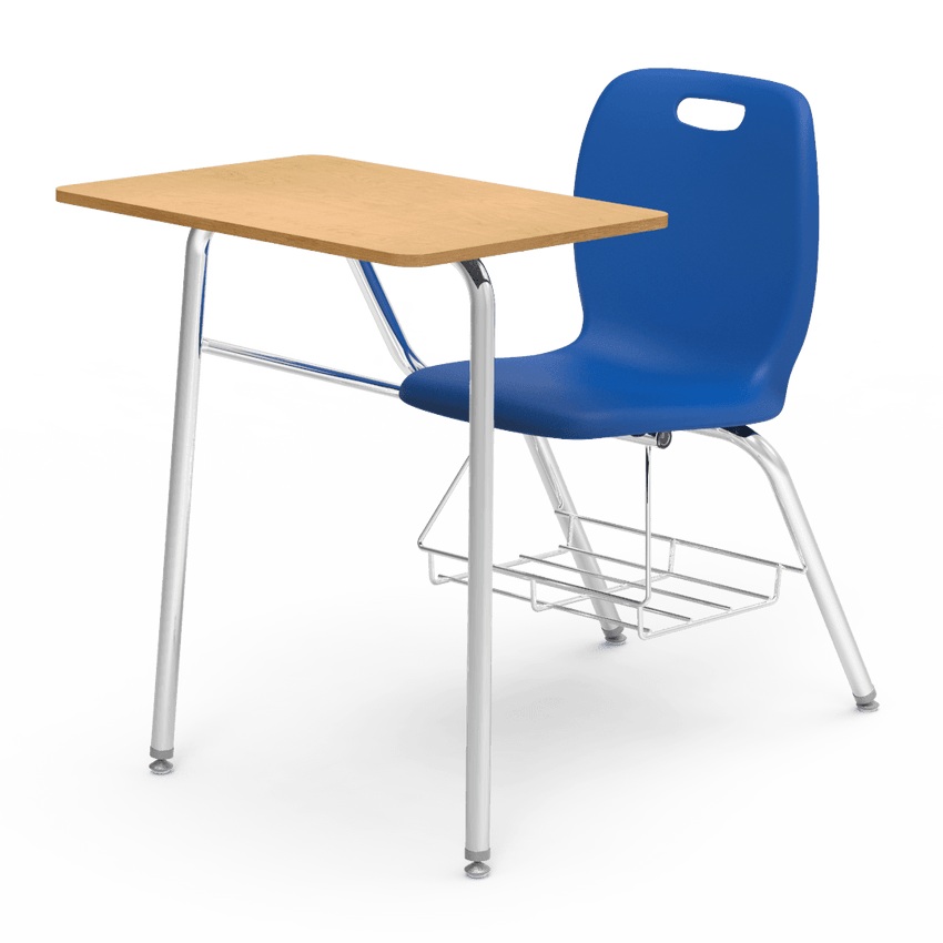 Virco N2 Series Combo School Desk - Laminate Top (Virco N240BR) - SchoolOutlet