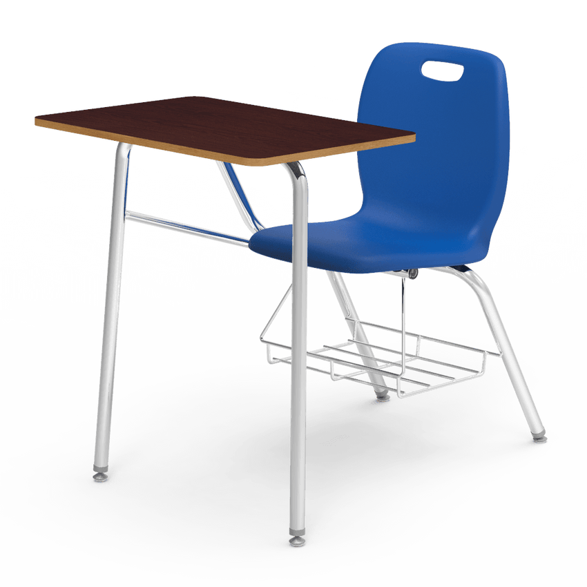 Virco N2 Series Combo School Desk - Laminate Top (Virco N240BR) - SchoolOutlet