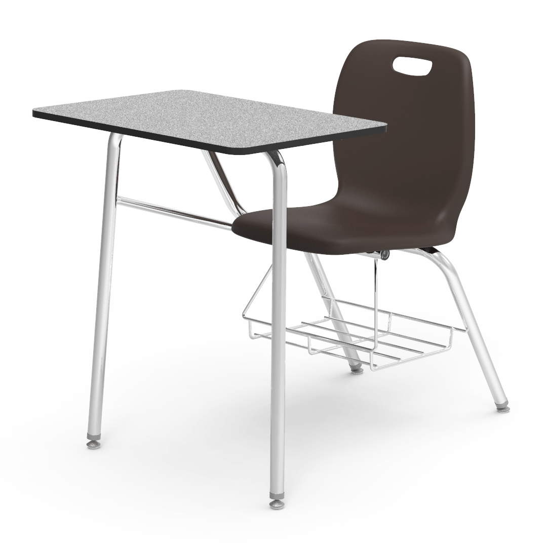 Virco N2 Series Combo School Desk - Laminate Top (Virco N240BR) - SchoolOutlet