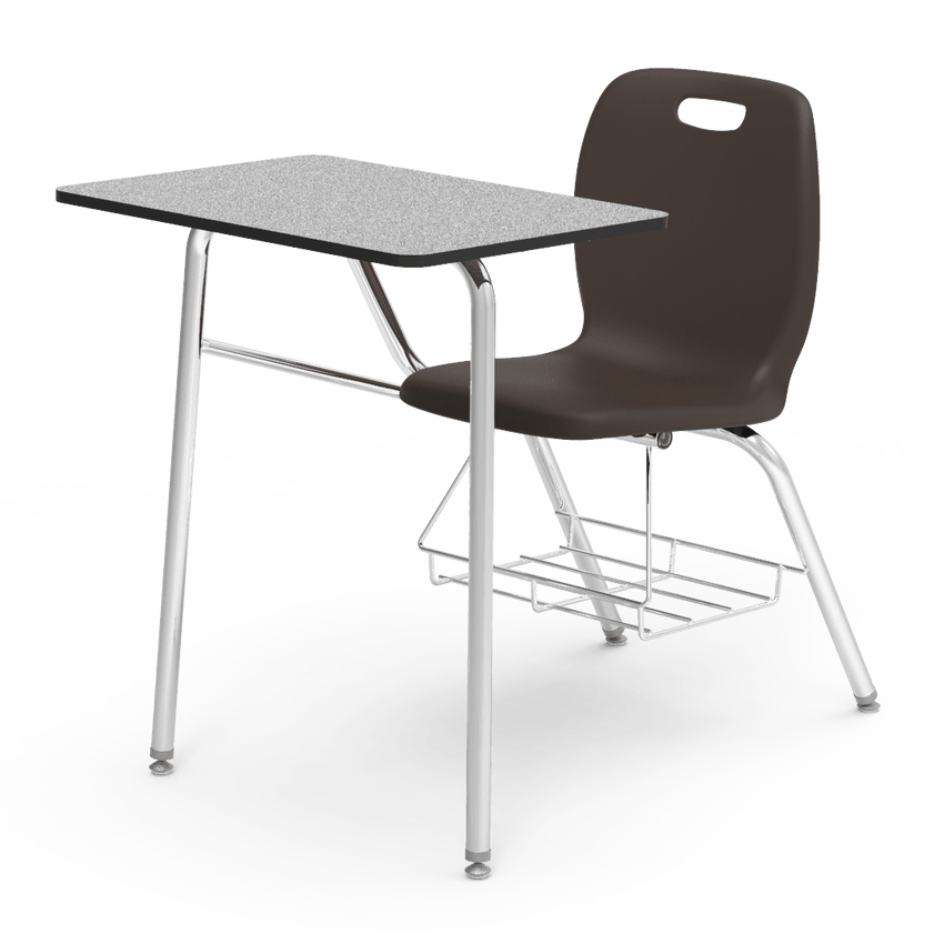 Virco N2 Series Combo School Desk - Laminate Top (Virco N240BR) - SchoolOutlet