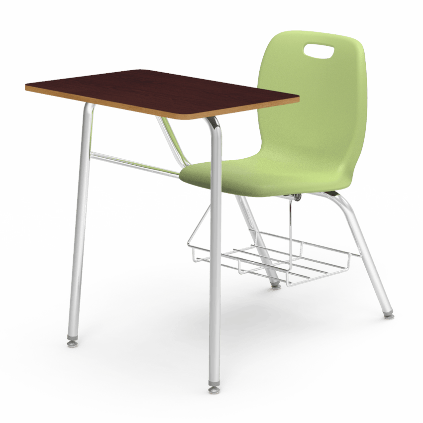 Virco N2 Series Combo School Desk - Laminate Top (Virco N240BR) - SchoolOutlet