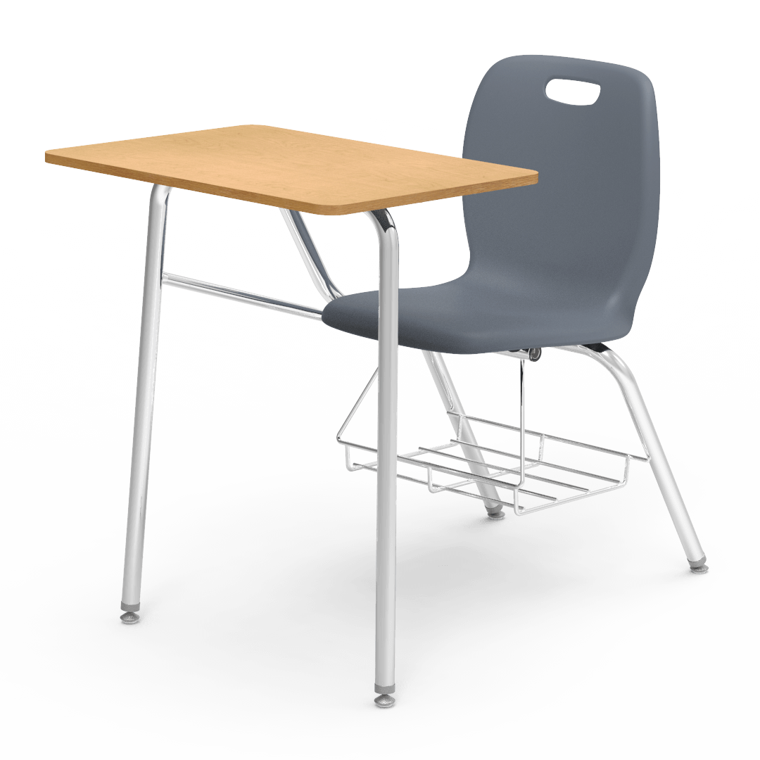 Virco N2 Series Combo School Desk - Laminate Top (Virco N240BR) - SchoolOutlet