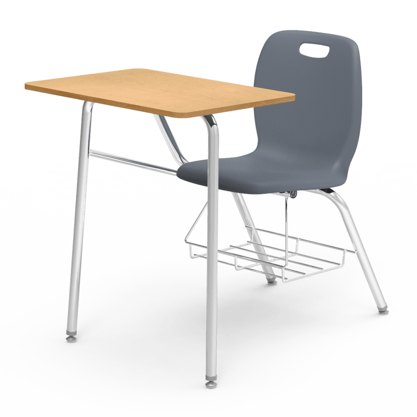 Virco N2 Series Combo School Desk - Laminate Top (Virco N240BR) - SchoolOutlet