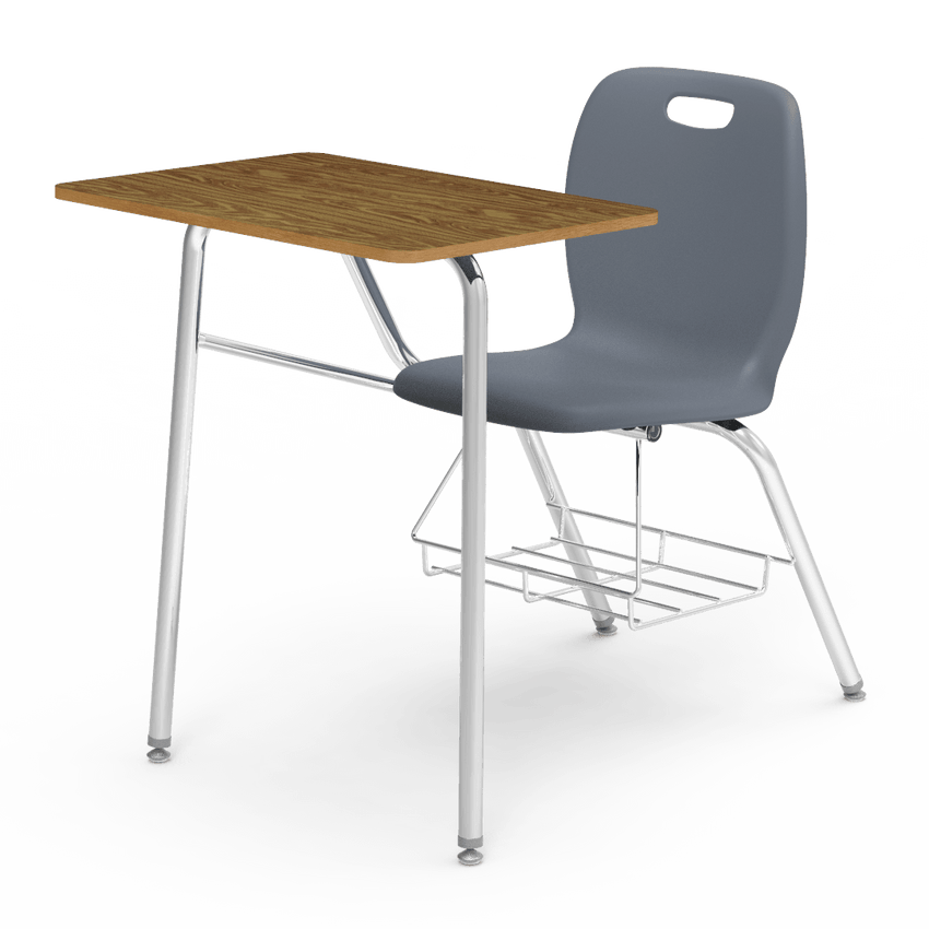 Virco N2 Series Combo School Desk - Laminate Top (Virco N240BR) - SchoolOutlet