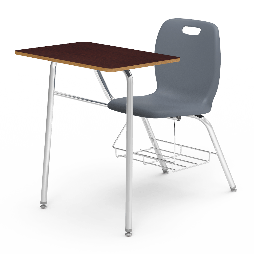 Virco N2 Series Combo School Desk - Laminate Top (Virco N240BR) - SchoolOutlet