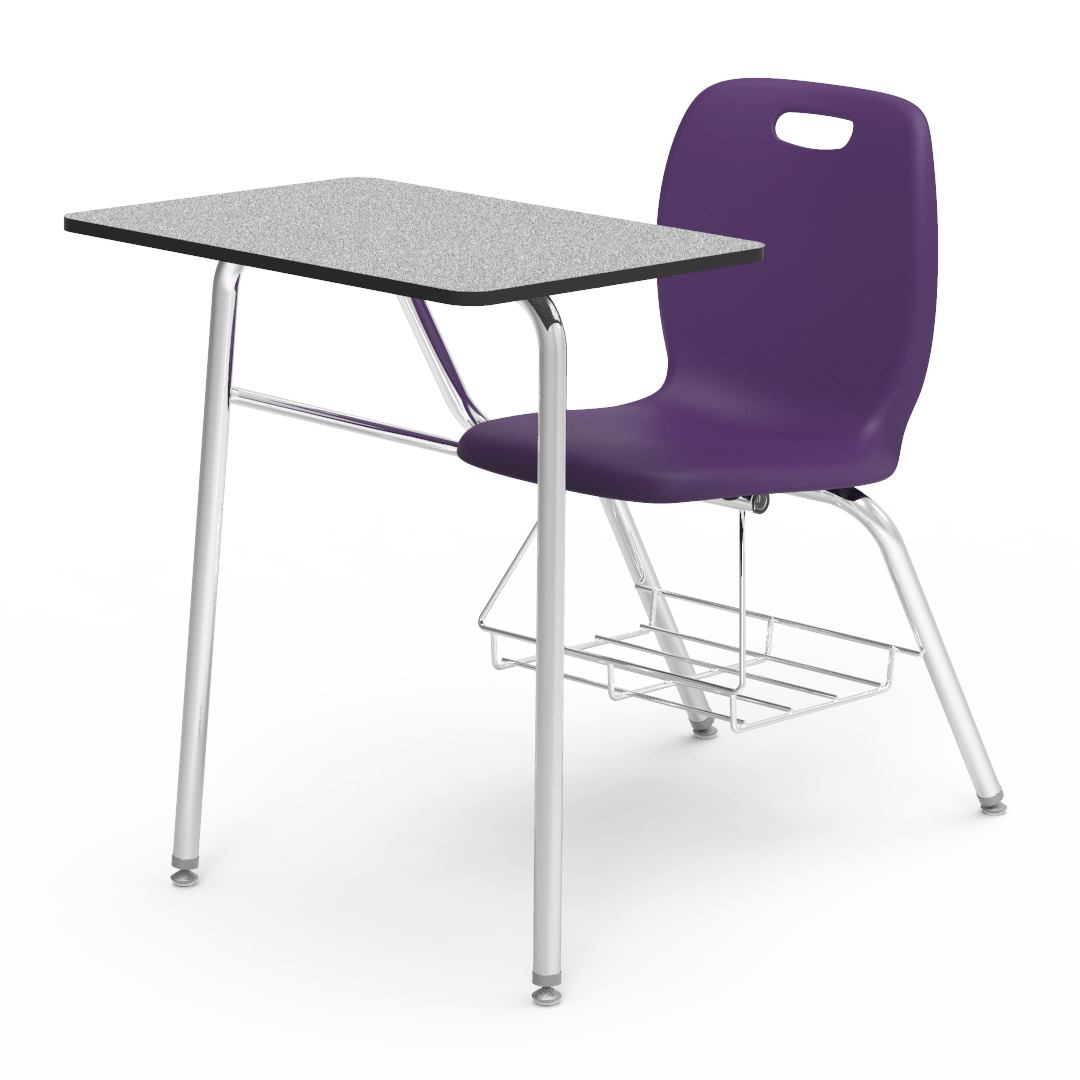 Virco N2 Series Combo School Desk - Laminate Top (Virco N240BR) - SchoolOutlet