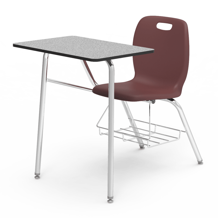 Virco N2 Series Combo School Desk - Laminate Top (Virco N240BR) - SchoolOutlet