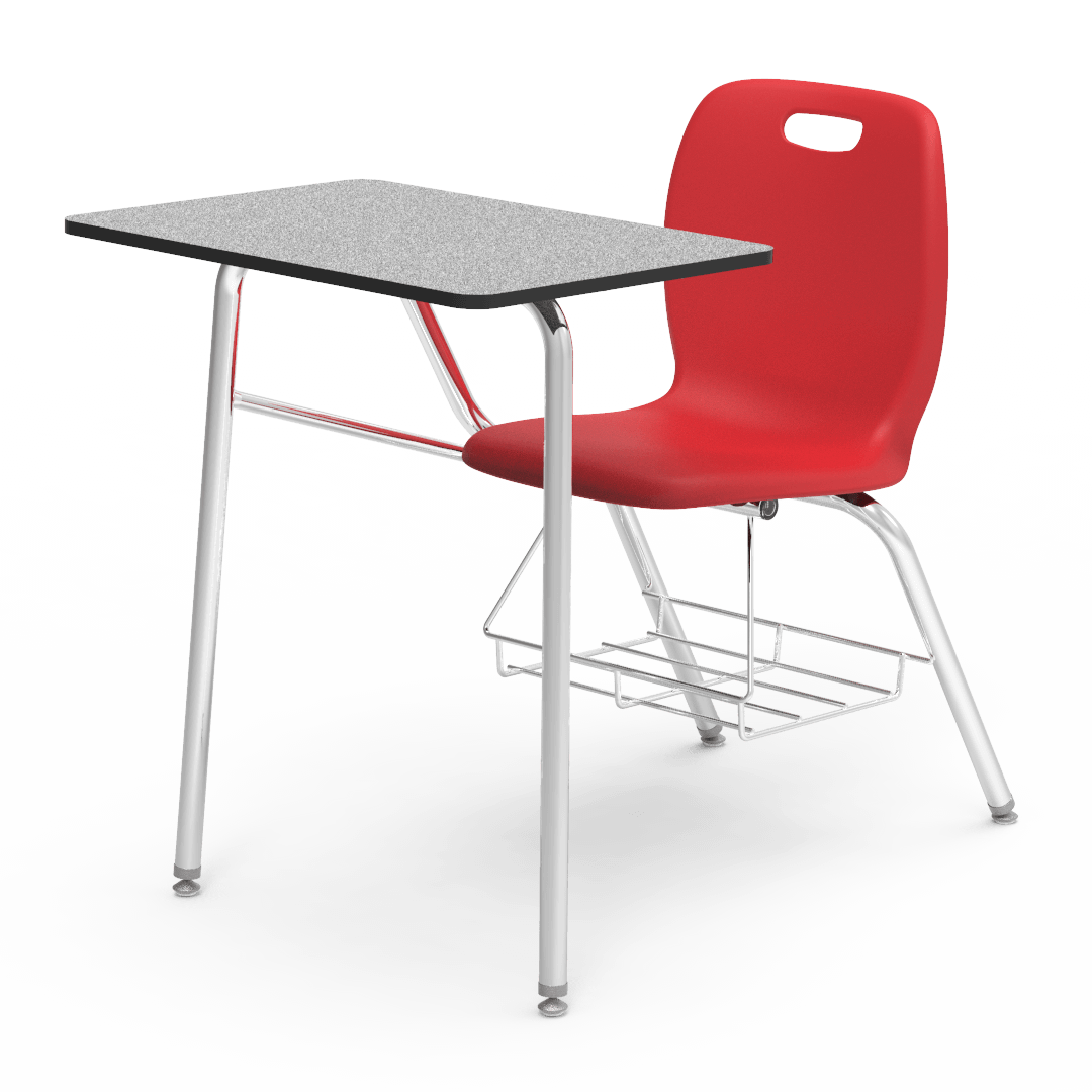 Virco N2 Series Combo School Desk - Laminate Top (Virco N240BR) - SchoolOutlet