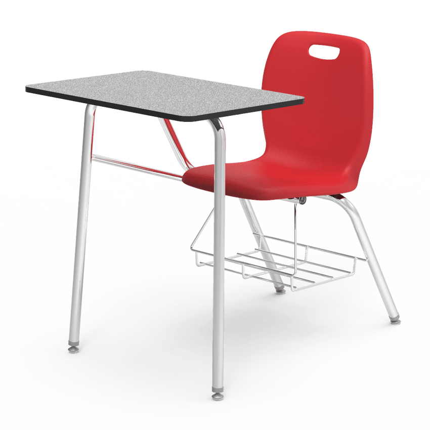 Virco N2 Series Combo School Desk - Laminate Top (Virco N240BR) - SchoolOutlet