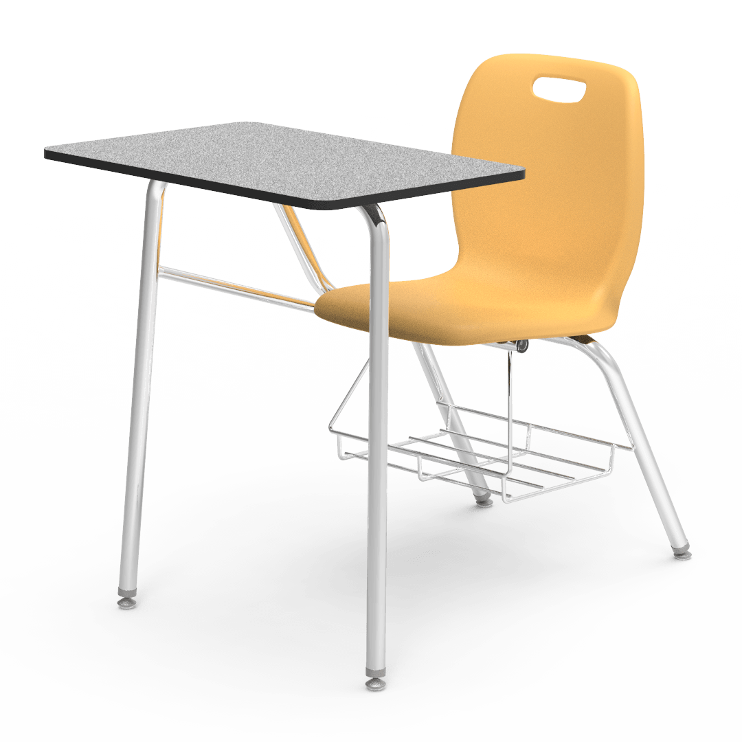 Virco N2 Series Combo School Desk - Laminate Top (Virco N240BR) - SchoolOutlet