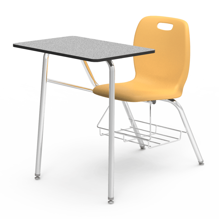 Virco N2 Series Combo School Desk - Laminate Top (Virco N240BR) - SchoolOutlet