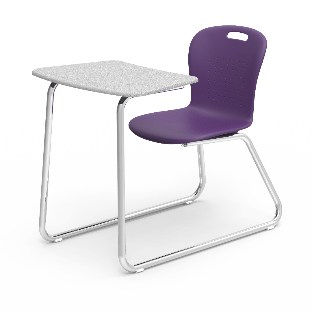 Virco SGSLEDNBRM Sage Series Sled Base Chair Desk, no Bookrack - 18" Seat Height (Virco SGSLEDNBRM) - SchoolOutlet