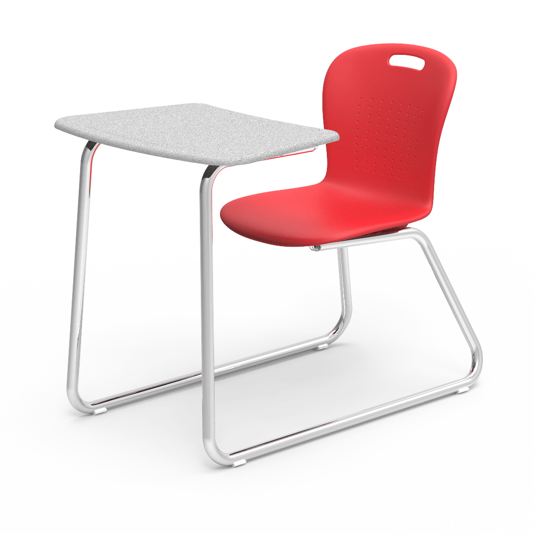 Virco SGSLEDNBRM Sage Series Sled Base Chair Desk, no Bookrack - 18" Seat Height (Virco SGSLEDNBRM) - SchoolOutlet