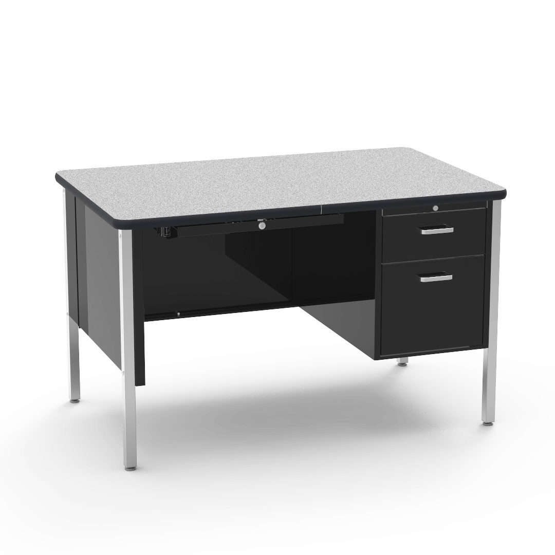 Virco 543 - 540 Series Teacher's Desk Single Pedestal, 30"D x 48"L Laminate Top - SchoolOutlet