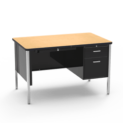 Virco 543 Teachers Desk with Drawers, High Quality 30 x 48 Laminate Top, Commercial Grade for School Classrooms