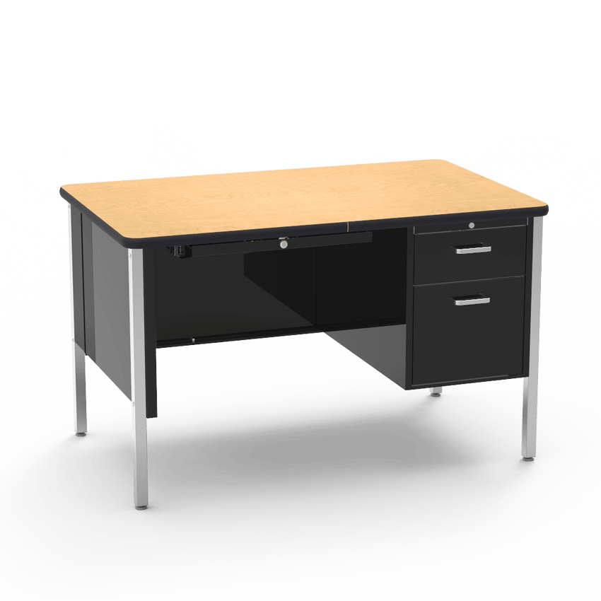 Virco 543 Teachers Desk with Drawers, High Quality 30 x 48 Laminate Top, Commercial Grade for School Classrooms - SchoolOutlet