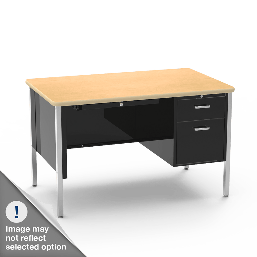 Virco 543 Teachers Desk with Drawers, High Quality 30 x 48 Laminate Top, Commercial Grade for School Classrooms - SchoolOutlet