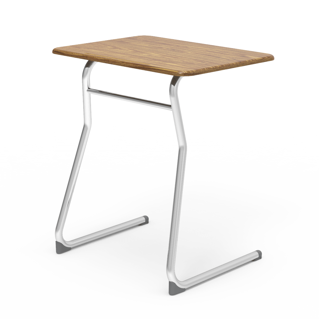 Virco Sigma Series 30" Fixed Height Student Desk, Cantilever Leg and 20" x 26" Hard Plastic Top (Virco 73330M) - SchoolOutlet