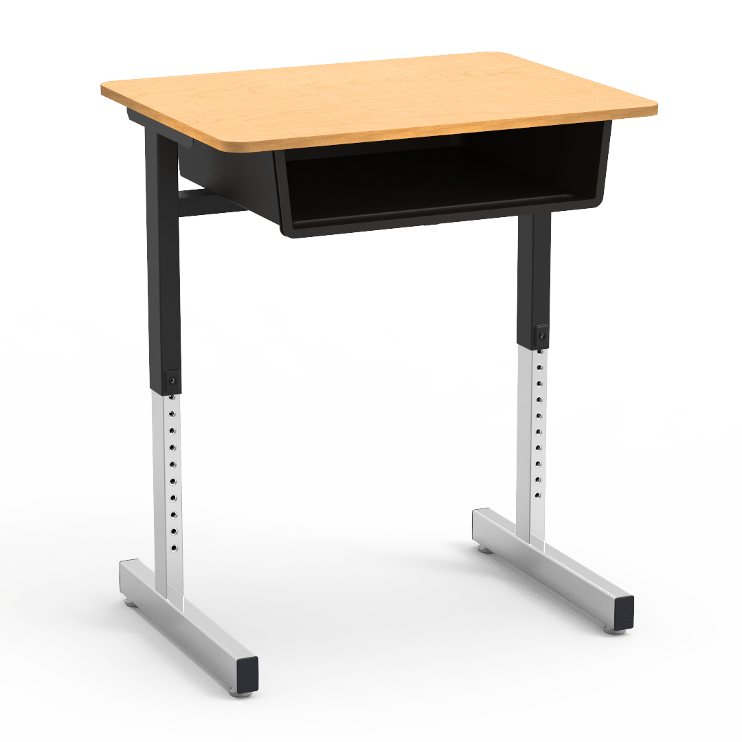 Virco 871 - Student Desk with Open Front Book Box, 20" x 26" Laminate Top, Cantilever Legs (Virco 871) - SchoolOutlet