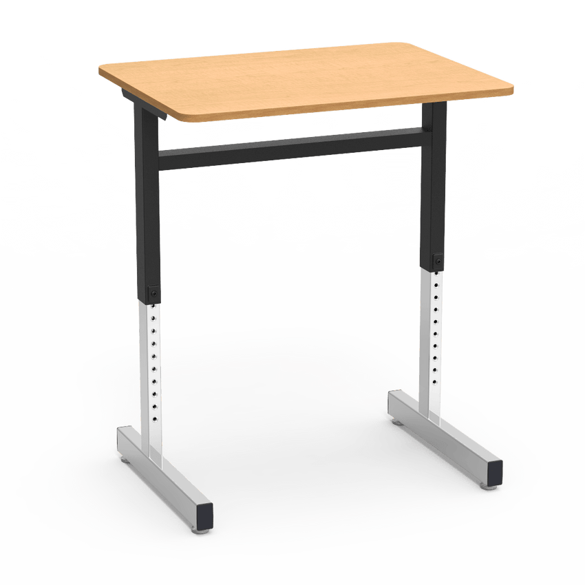 Virco 8771 - 8771 Series Student Desk with Cantilever Leg, 20" X 26" Top, 22" to 30" height range - SchoolOutlet