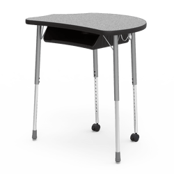 Virco MC2432BBC - Virco Molecule Series Student Desk 24" x 32" Laminate Top with Plastic Book-Box and two Casters- Create Shapes when Pushed Together