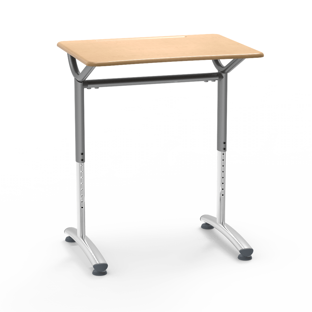 Virco TD2128YADJM Text Series, Student Desk, 20" x 27" Adjustable 26"-34" height - SchoolOutlet