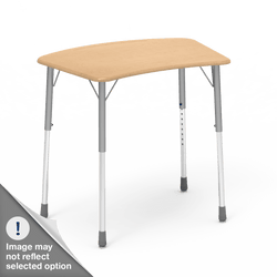 Virco ZADJ2031BRM - ZUMA Series Student Desk, Hard Plastic 22 3/4" x 31 5/8" Top with wire book box