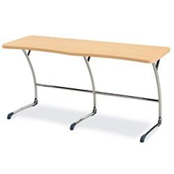 Virco ZDESK226029 - ZUMA Series Two-Student Cantilever Desk, 22" x 60" Laminate Particle Board Top, 29"H - SchoolOutlet