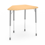 Virco ZHEXM - ZUMA Series Student Desk, Collaborative Shape Hard Plastic Top for 6-Desk Hexagonal Grouping, 22