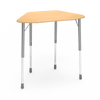Virco ZHEXM - ZUMA Series Student Desk, Collaborative Shape Hard Plastic Top for 6-Desk Hexagonal Grouping, 22