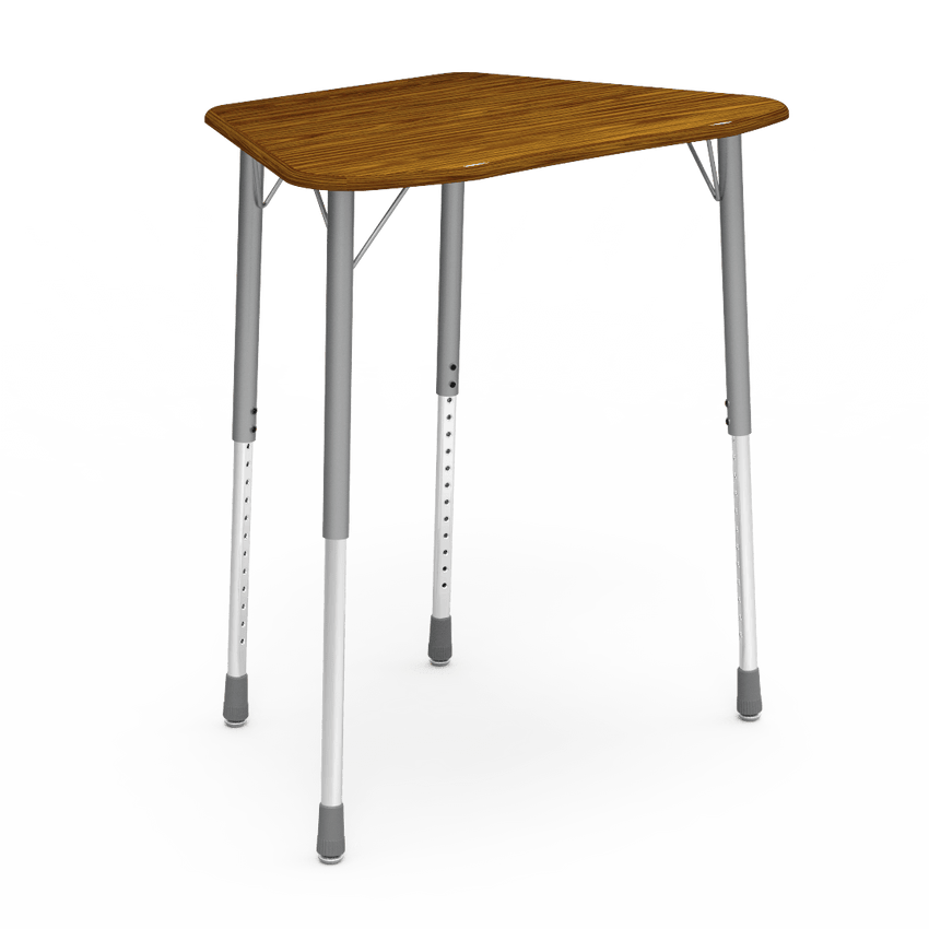 Virco ZOCTM - ZUMA Series Student Desk, Collaborative Shape Hard Plastic Top for 8-Desk Octagonal Grouping, 22"-34"H Adjustable Height - SchoolOutlet