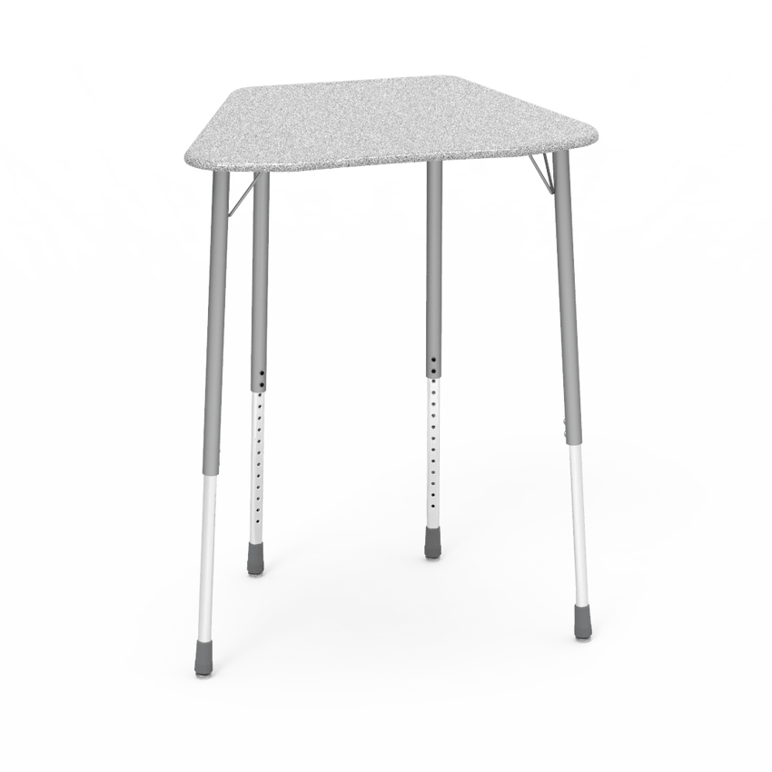 Virco ZOCTSUM - ZUMA Series Stand-Up Height Student Desk, Collaborative Shape Hard Plastic Top for 8-Desk Octagonal Grouping, 29"-41"H - SchoolOutlet