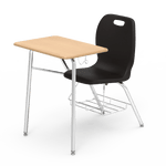 Virco N2 Series Combo School Desk - High Pressure Laminate Top - XL Seat (Virco N240ELBR) - SchoolOutlet