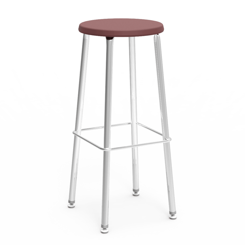 Virco 12030 - 120 Series 30" High Stool with Colored Plastic Seat, Chrome Frame - SchoolOutlet