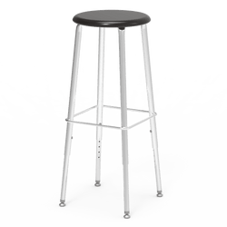 Virco 1212533SG - 121 Series Stool with Hard Plastic Seat - 25-33" Adjustable Seat Height