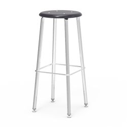 Virco 12130 - 121 Series Stool with Hard Plastic Seat, Steel Frame - 30" Seat Height